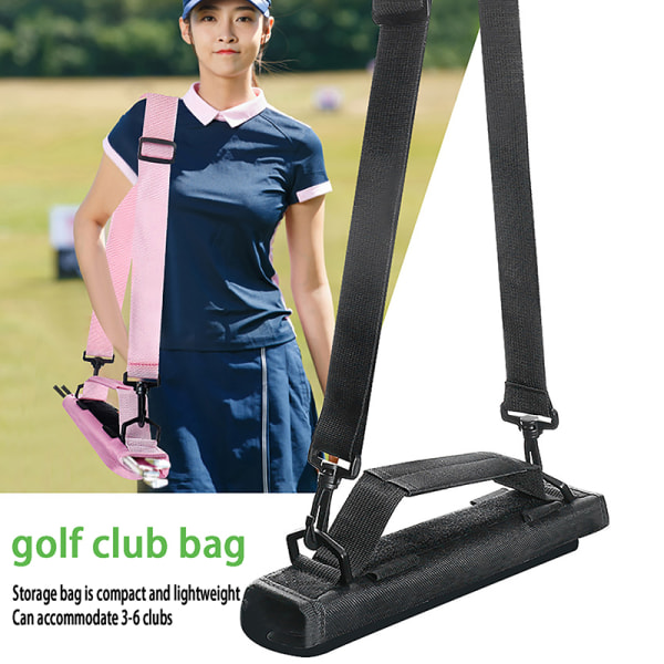 Nylon Golf Club Bärväska Bär Driving Range Resväska Black