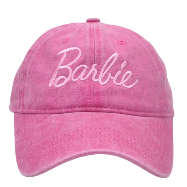 Sommer Barbie Baseball Cap Voksne Uformell utendørs solskjermhatt Rose red