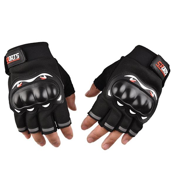 Motorcykel lokomotiv ridhandskar skyddsskydd black