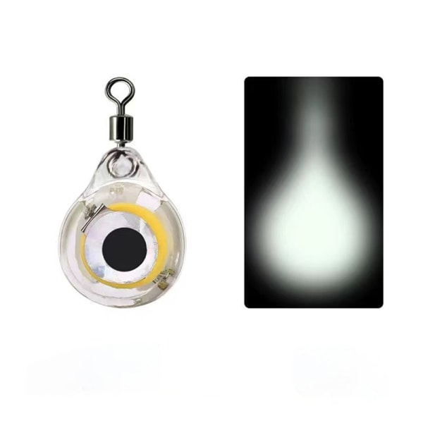 Lamp Eye Undervannslampe Nattfiske Vanntett Led-lampe Single ring white 5PCS