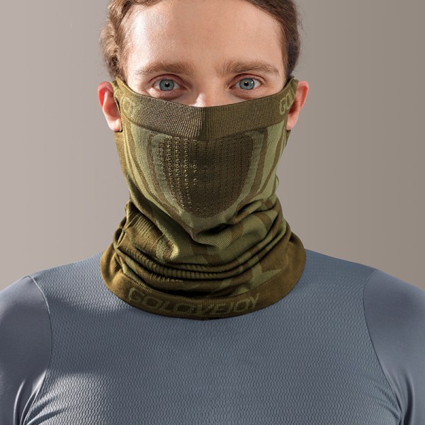 Thermal Face Bandana Mask Cover Nakkevarmer Gaiter Yellow