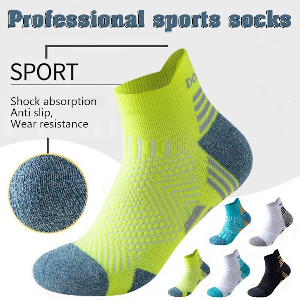Professionella Maratonlöparstrumpor Herr Dam SportFitness Tjocka D L