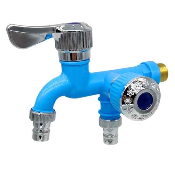 Dobbelt kontrol Dobbelt udløb Vandhane Universal Interface vandhane blue