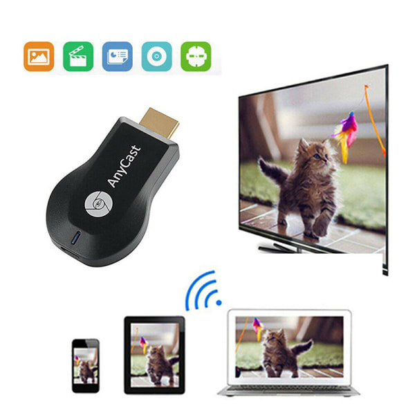 4K AnyCast M2 Plus WiFi Display Dongle HDMI Media Player