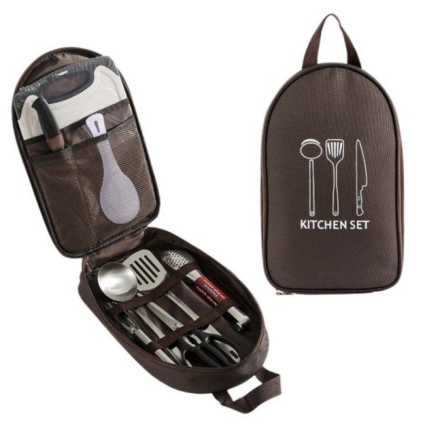 8kpl Camping keittiövälinesetti set Coffee