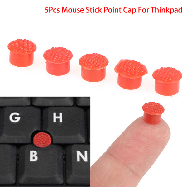 5 stk bærbar tastatur Trackpoint Pointer Mus Stick Point Cap F one size