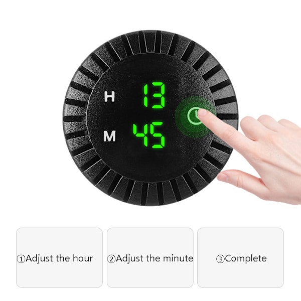 Automotive Bilbåt Motorcykel Touch Digital klocka Display Tool Green
