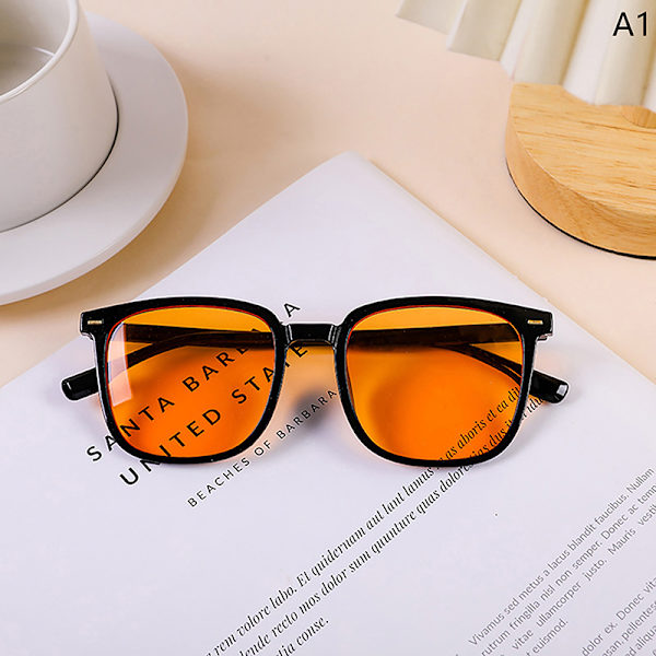 Klassiske Minimalistisk Square Frame Solbriller Unisex Fashion Outdo A3