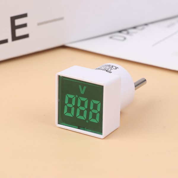 AC 50-380V Square LED Digital Voltmeter Spændingsmåler Green