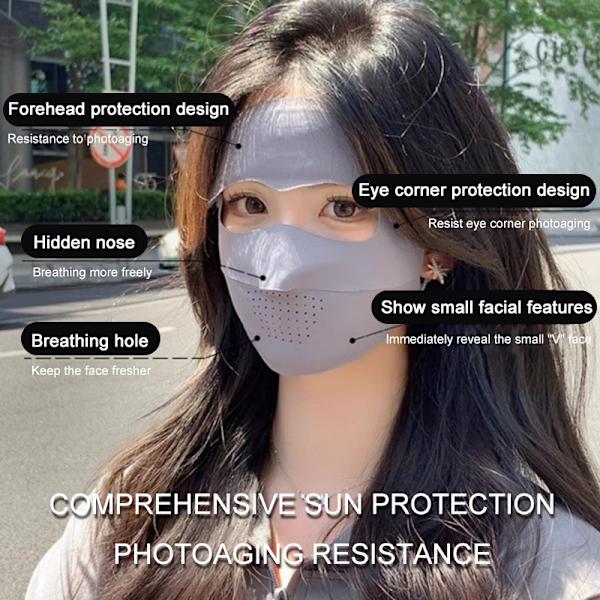 Is Silke Full Face Solmaske Kvinder Sommer Anti-Ultraviolet pink