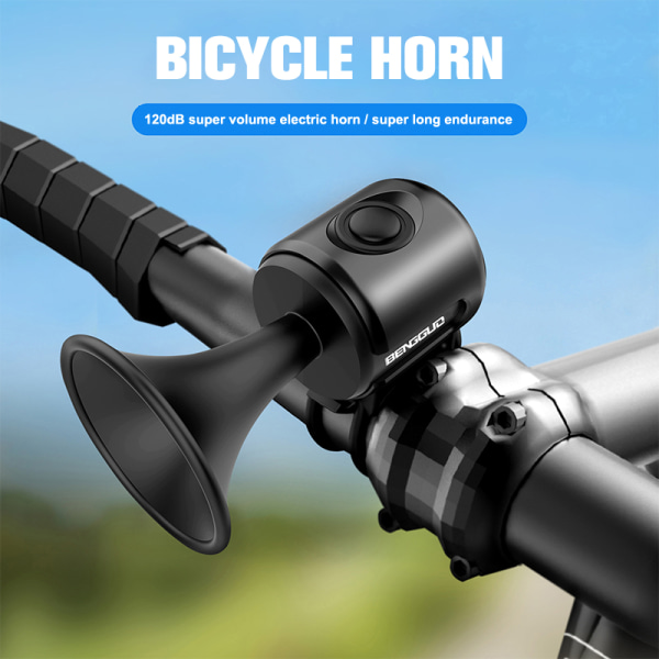 Cykel Electronic Loud Horn Electric Bell Cykellarmring Black