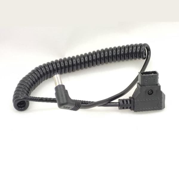 D-Tap han til højre vinkel DC 5,5x2,5 mm kabel