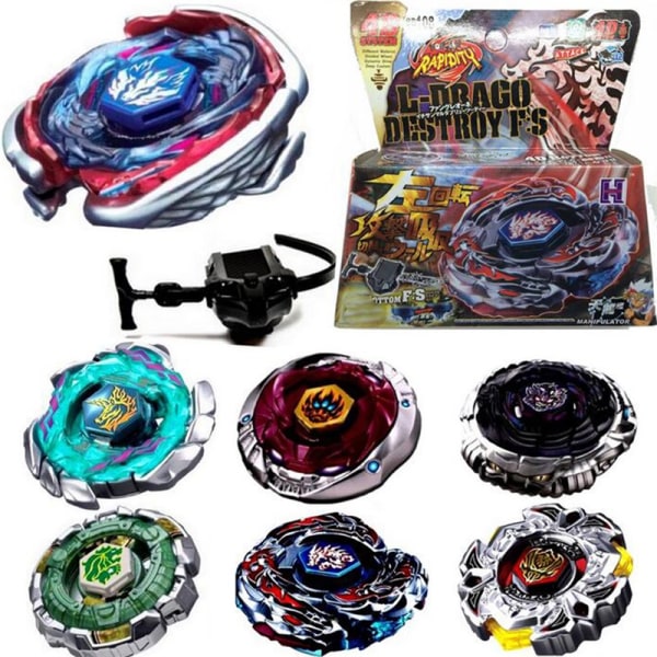 Hot Fusion Metal Fight Masters Top Beyblade Launcher Set Toy
