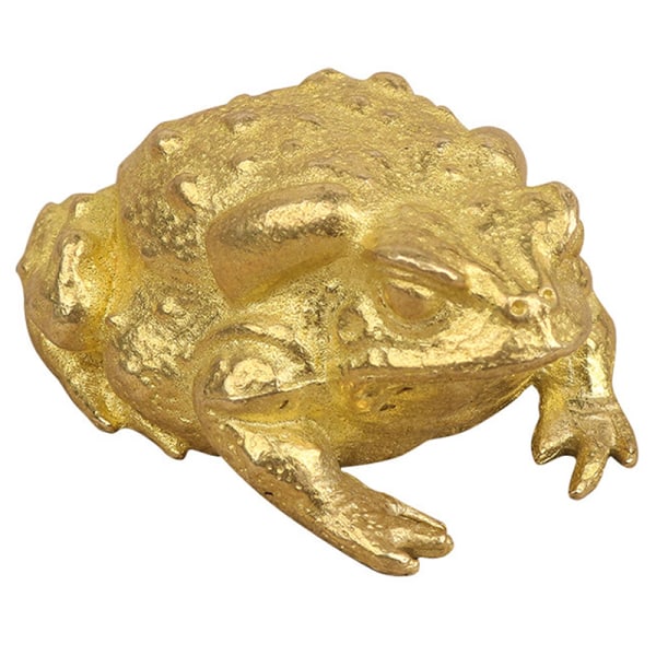 Lucky Copper Toads Frø Golden Toad Dyr Kobber Statue Bronze