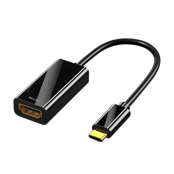 Adapterkabel för 1st typ C till HDMI4K videokabelomvandlare Black