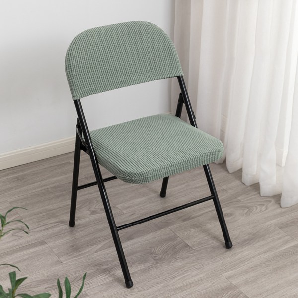 Kotitalouksien kokoontaitettava ruokapöydän tuolin cover selkänojan tuolien päällinen light green