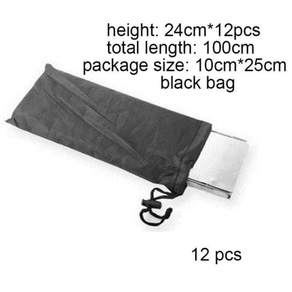 Plattor Gasspis Vindskydd Utomhus Camping Picknick Matlagning Bur Silver 12pcs