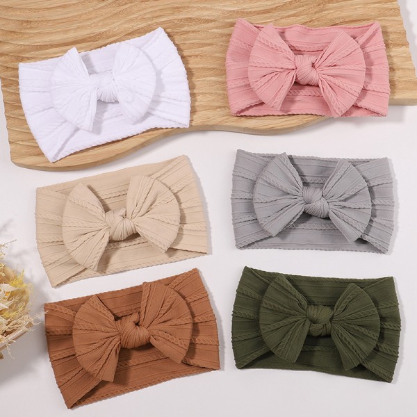 1 stk Big Bow Soft Baby Hat Baby Piger Drenge Turban Hat A5