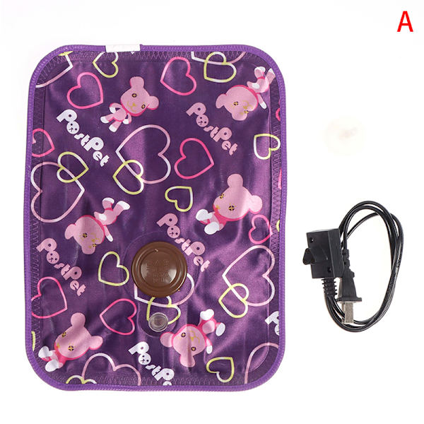 1 PC genopladelig elektrisk håndvarmertaske Purple