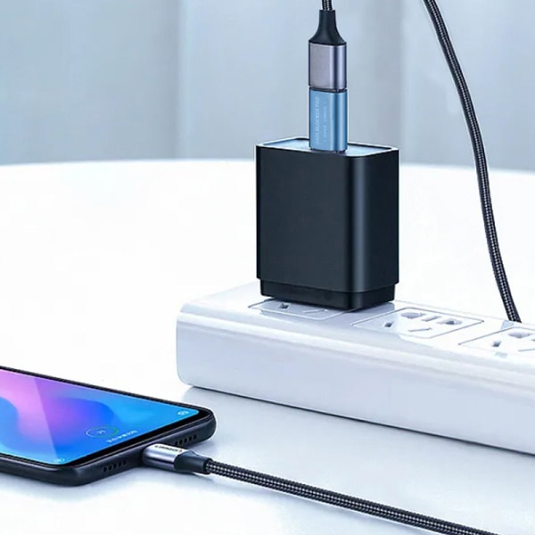 1 PC USB Type-C Data Blocker Juice Jacking Gray