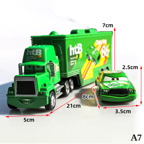 Lightning McQueen Truck Metal Diecast Collection Model billegetøj type-A7