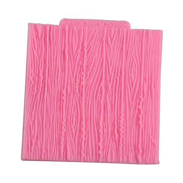Trädbarktextur Trämönstermatta Mould Silikonformkaka Pink