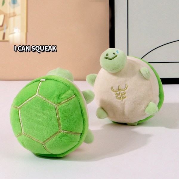 10 cm e Squeak Turtle pehmolelu täytetyt eläinnukke avaimenperä A15