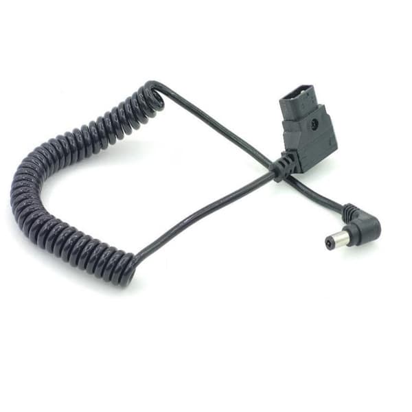 D-Tap han til højre vinkel DC 5,5x2,5 mm kabel