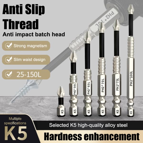 9 st Högmagnetiska Borr Anti-Slip Elektrisk Set one size