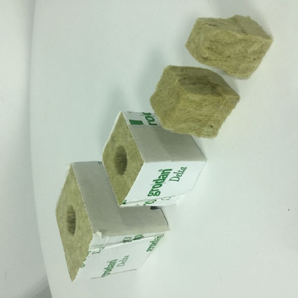 Kivivillakuutiot Hengittävä hydroponinen kasvu Kivivillakuutiot maaperä as the picutre D 10*10*6.5cm