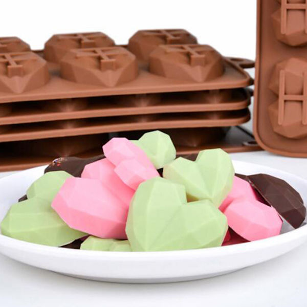 15 Hulrum Mini Hjerte Chokolade Form Silikone Candy Forme
