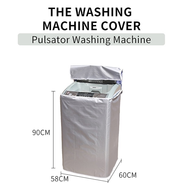 Vaskehine Cover Vandtæt Top Load Tøjvask Tørretumbler Cover M