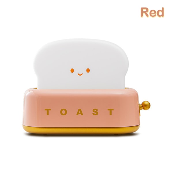 Toastlampe Natlys til børn og Toaster Natlys Red