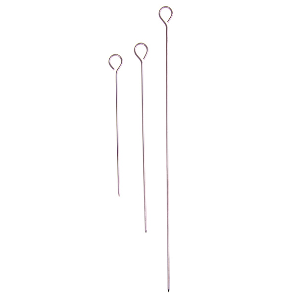 10 stk kjøttgås Rundstek grillspyd Pinne i rustfritt stål as the picutre L:30cm