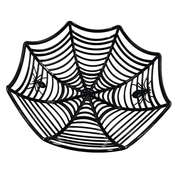 Halloween Candy Basket Spider Web Bowl keksipakkauskori Black