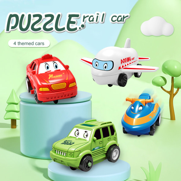 Racing Rail Car Model Legetøj Børn Track Adventure Game B3
