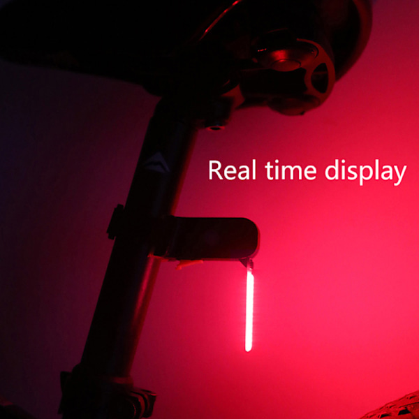 Cykelbaglygte Rindende vand Advarselslamper Type C Genopladelig Red