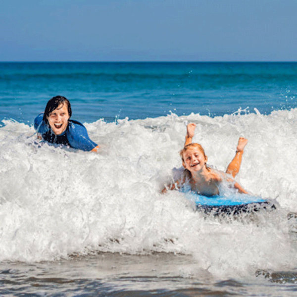 Utomhus uppblåsbar surfbräda Bärbar bodyboard G