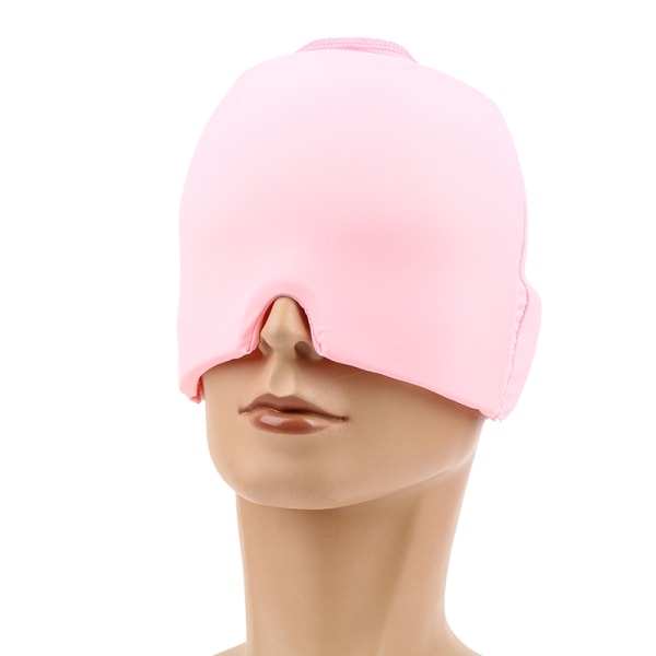 Gel Ice Migreeni Cap päänsärkyä lievittävä hattu kylmähoito Pink