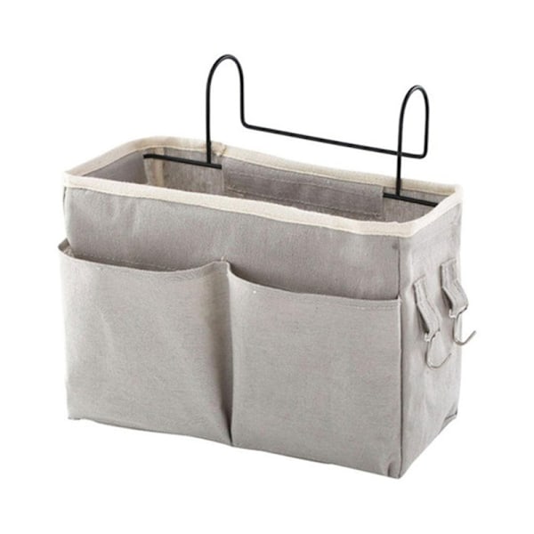 Caddy Hanging Organizer -säilytyslaukku sängyn kaiteisiin Gray