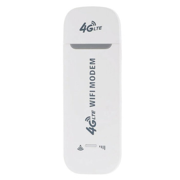4G LTE USB-modem Mobil trådløs ruter Wifi Hotspot SIM-kort S White
