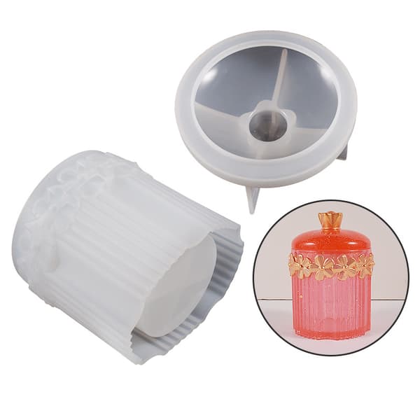 Randig blomkruka Form DIY Flower Storage Box Craft
