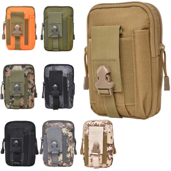 Tactical Camouflage Waist Pack Outdoor Sports Bag Khaki color