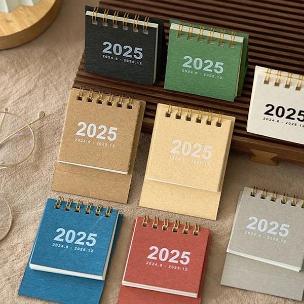 2025 Mini Simple Pieni Pöytäkalenteri Taskukokoinen Kalenteri P A7
