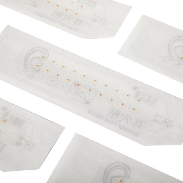 Akupunktur magnetiska pärlor Öronklistermärken Gold 200PCS