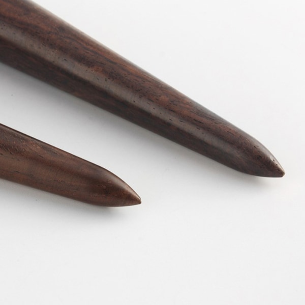 1 Stk Wooden Leather Edge Burnisher Lær Poleringsverktøy