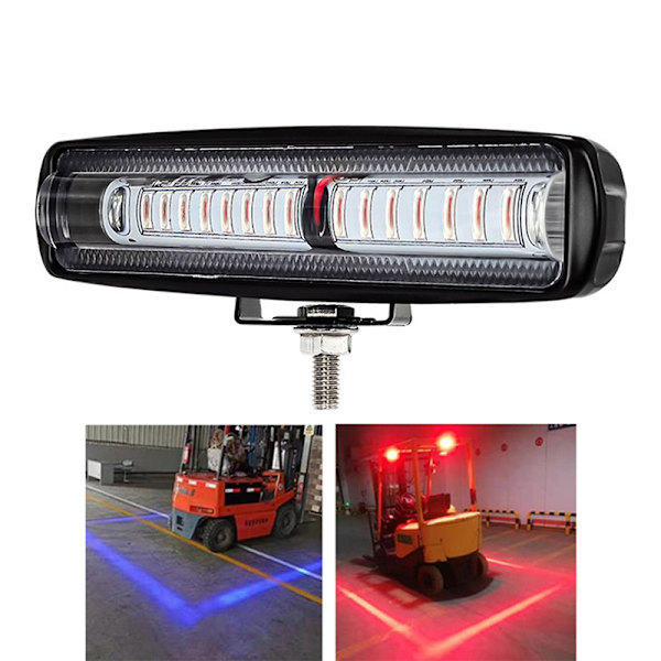 30W gaffeltruck RED Line Varningslampa Arbetsljus Blue