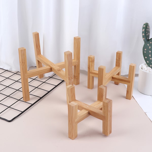 Wood er Ruukkutarjottimet Kukkaruukkuteline Vahva vapaasti seisova Bonsai H as the picutre S