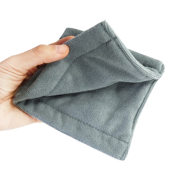 Firkantet mikrofiber rengøringshåndklæde til golfbold Gray