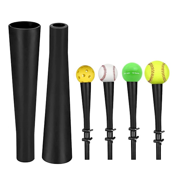 Baseball-lyöntiharjoittelija kumipäällinen Softball-tarvikkeet Black